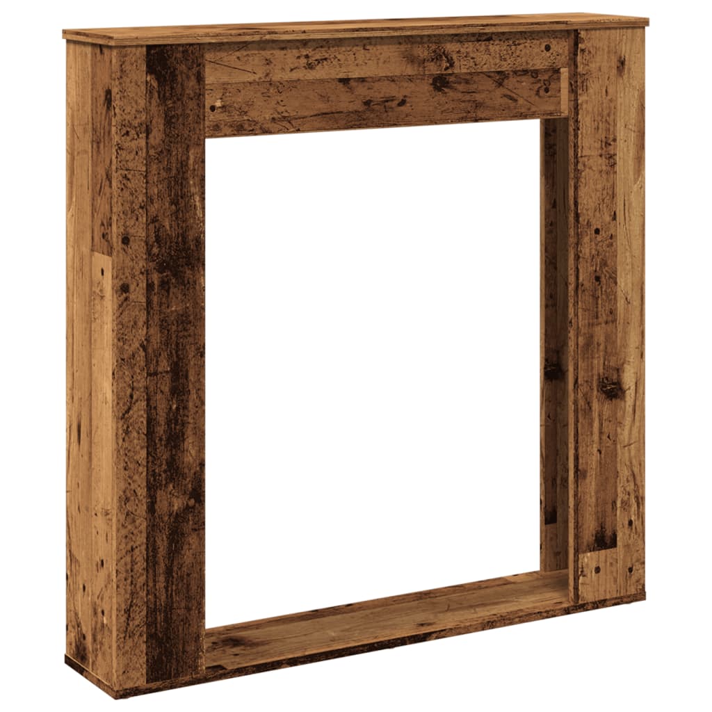 VidaXL Kaminverkleidung 100x20x100 cm behandeltes Holz, altholzfarben