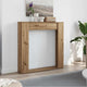 Vidaxx-Kaminverkleidung 100x20x100 cm, handgefertigtes Holz, handwerklich eichenfarben