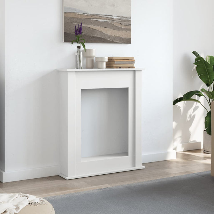 Vidaxx Kaminverkleidung 75x20x87,5 cm Holzwerkstoff weiß