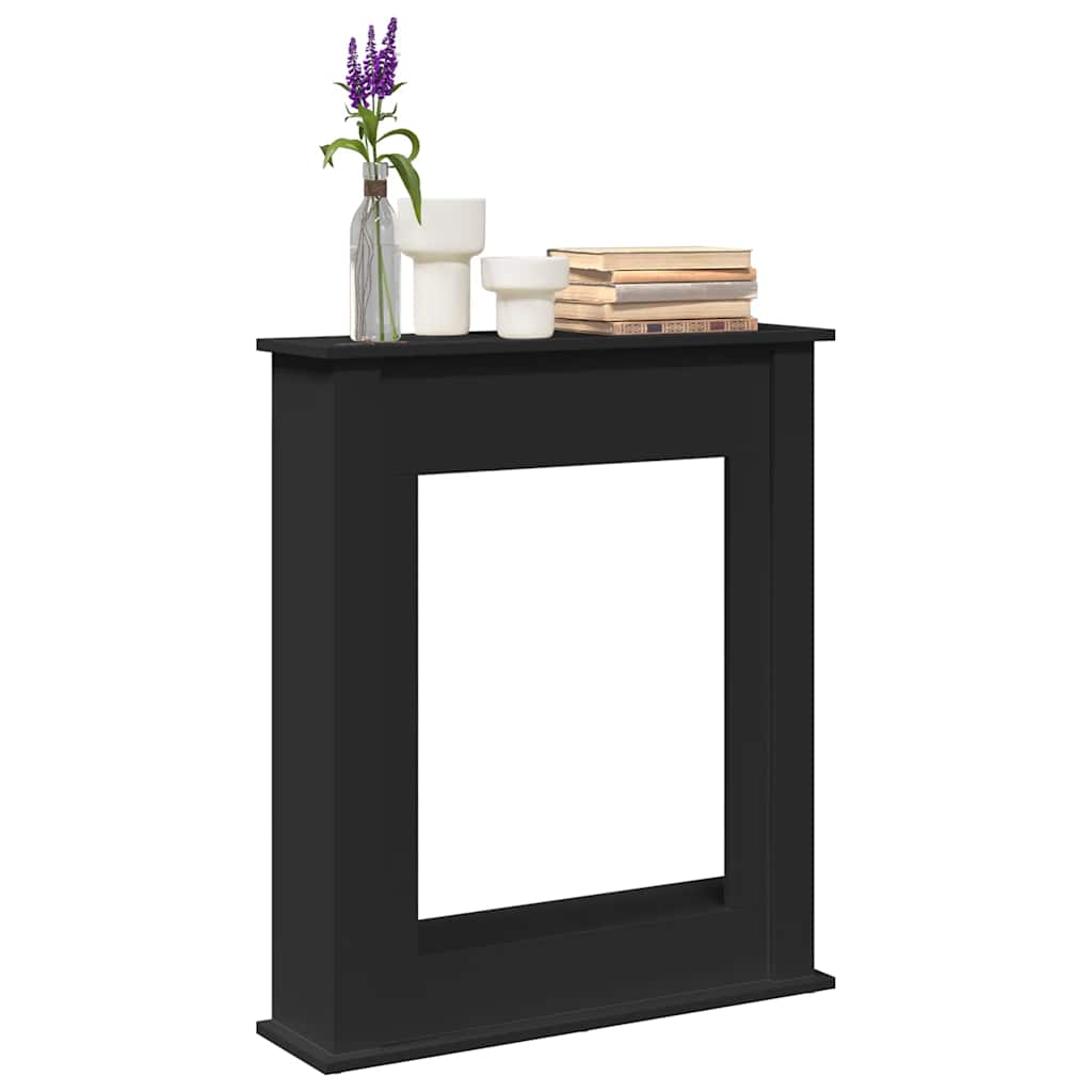 Vidaxx Kaminverkleidung 75x20x87,5 cm verarbeitetes Holz schwarz