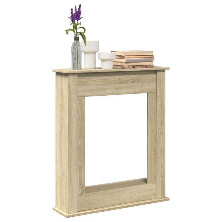 VidaXL Kaminverkleidung 75x20x87,5 cm Holzwerkstoff Sonoma-Eiche-farbig