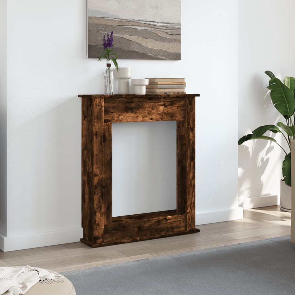 Vidaxx Kaminverkleidung 75x20x87,5 cm verarbeitetes Holz, Räuchereiche
