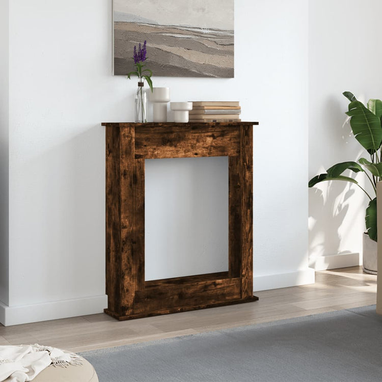 Vidaxx Kaminverkleidung 75x20x87,5 cm verarbeitetes Holz, Räuchereiche