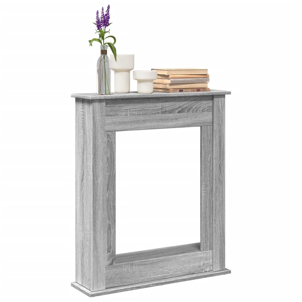 Vidaxx-Kaminverkleidung 75 x 20 x 87,5 cm, Holzwerkstoff, Farbe Sonoma-Eiche, Grau