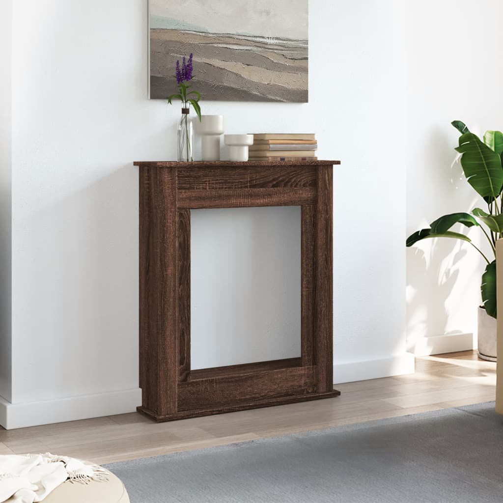 Vidaxx Kaminverkleidung 75x20x87,5 cm Holzwerkstoff braune Eiche