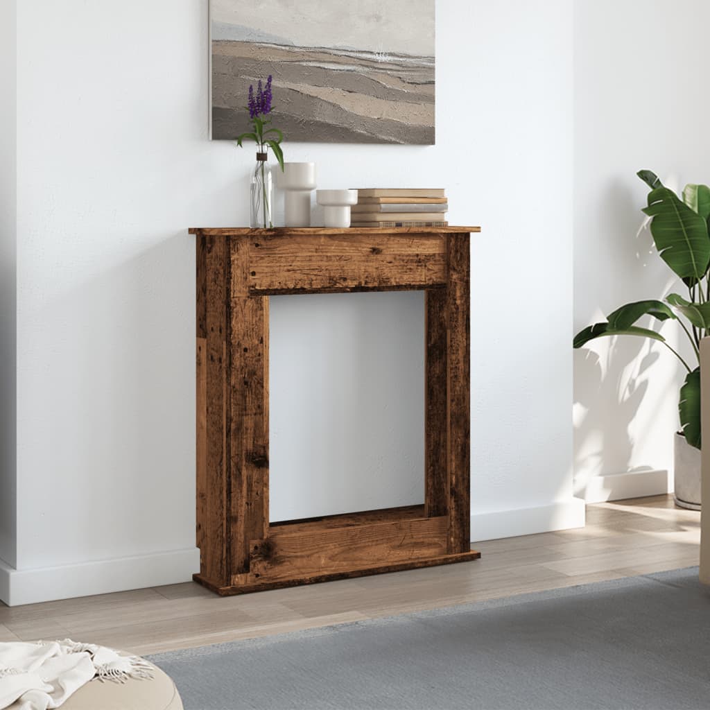 VidaXL Kaminverkleidung 75x20x87,5 cm behandeltes Holz, altholzfarben