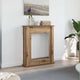 VidaXL Kaminverkleidung 75 x 20 x 87,5 cm, handgefertigtes Holz, handwerklich eichenfarben