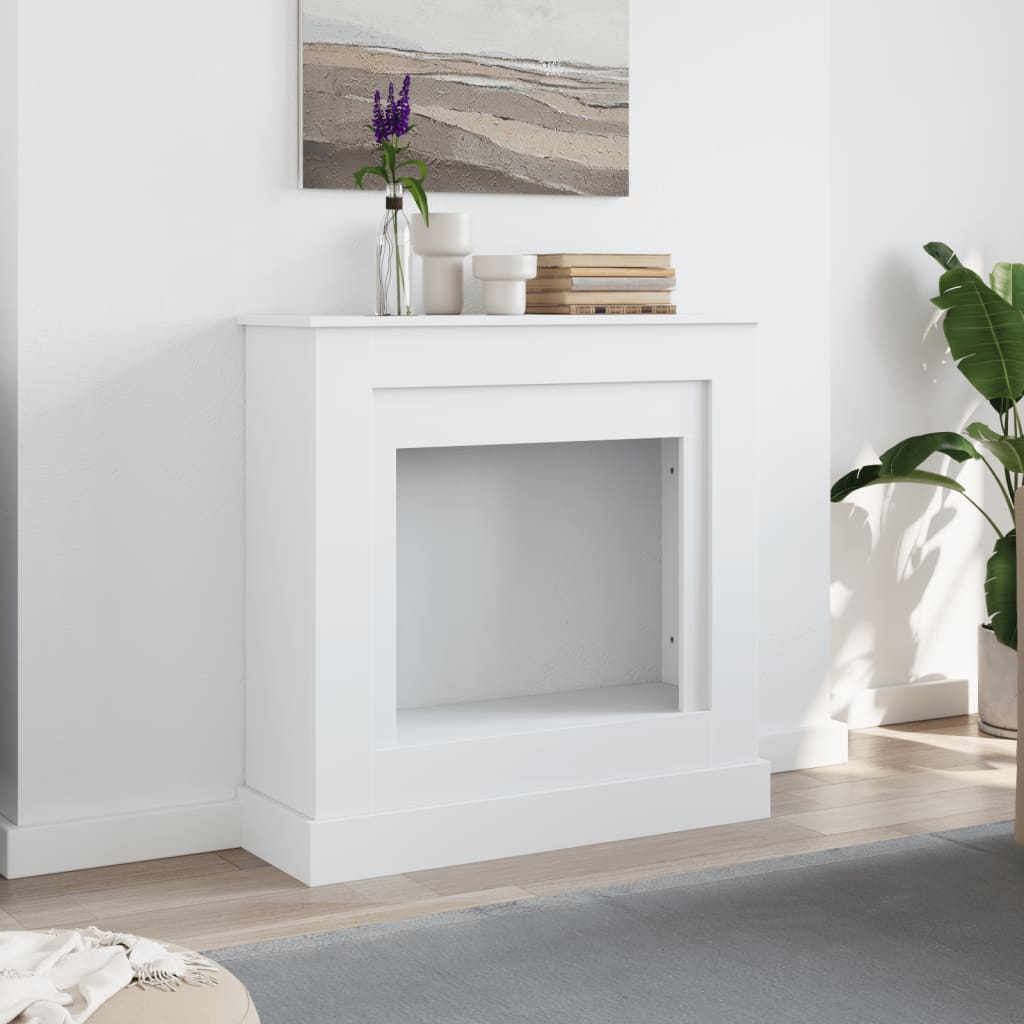 Vidaxx Kaminverkleidung 90x30x90 cm Holzwerkstoff weiß