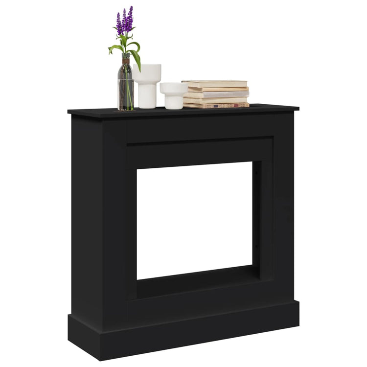 Vidaxx Kaminverkleidung 90x30x90 cm verarbeitetes Holz schwarz