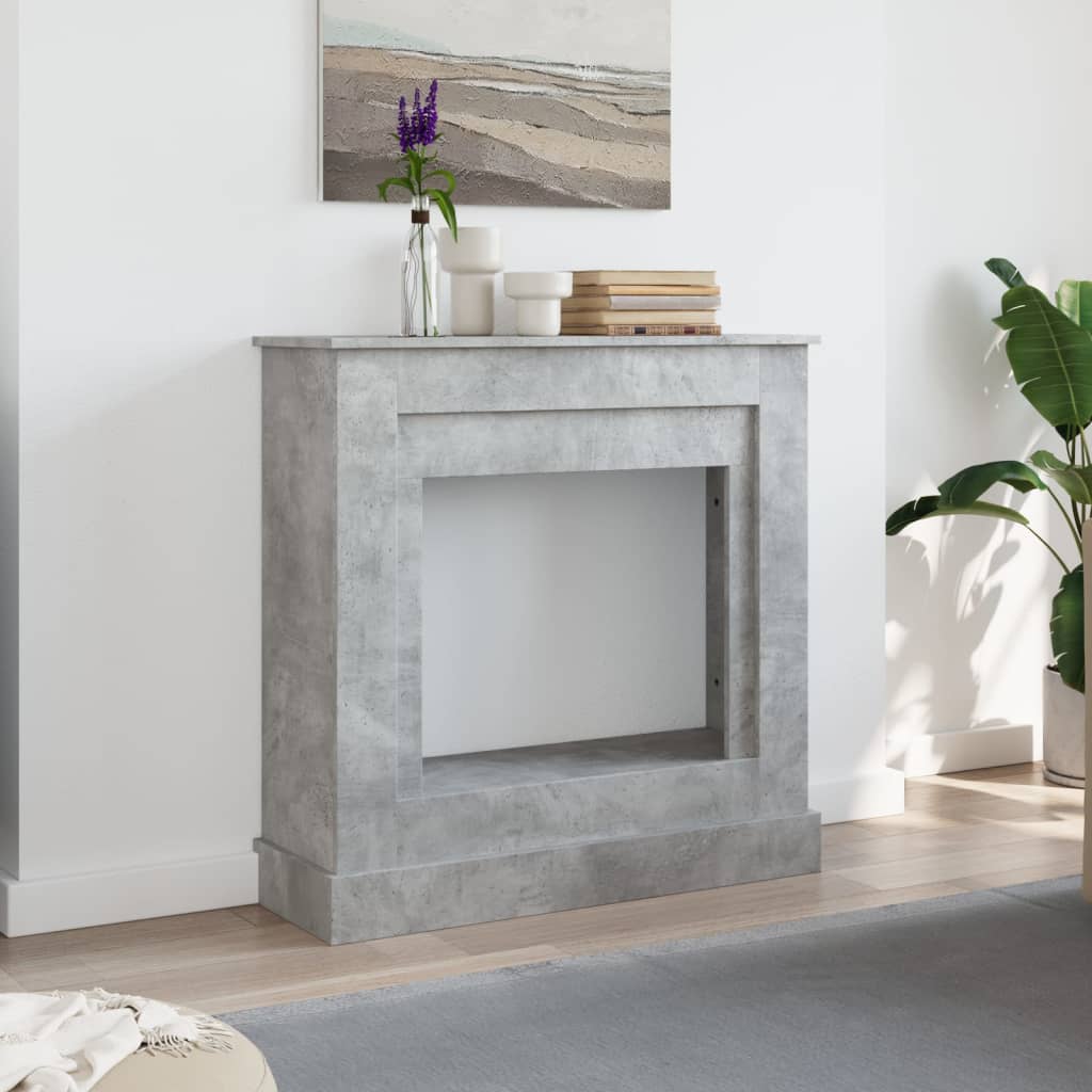 Vidaxx Kaminverkleidung 90x30x90 cm Holzwerkstoff Betongrau