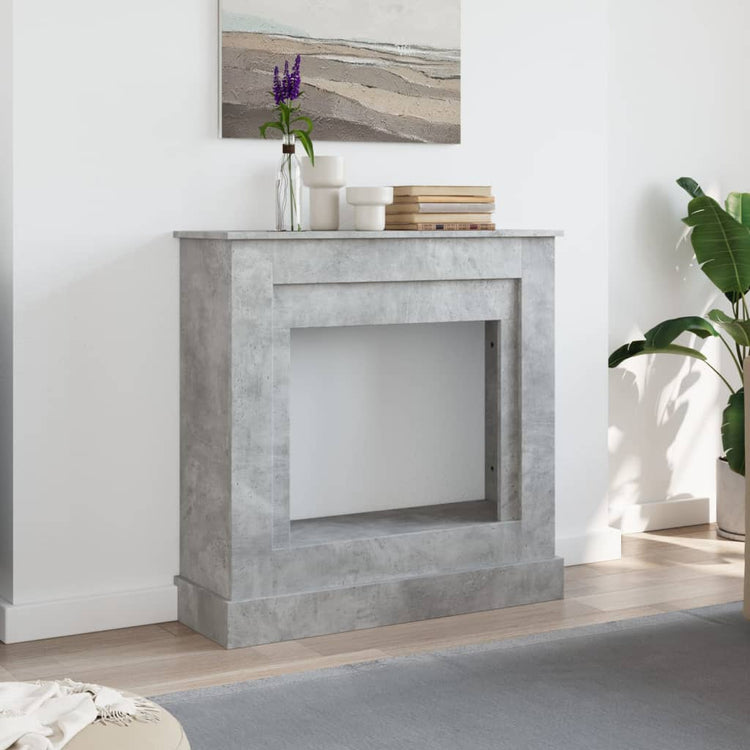 Vidaxx Kaminverkleidung 90x30x90 cm Holzwerkstoff Betongrau