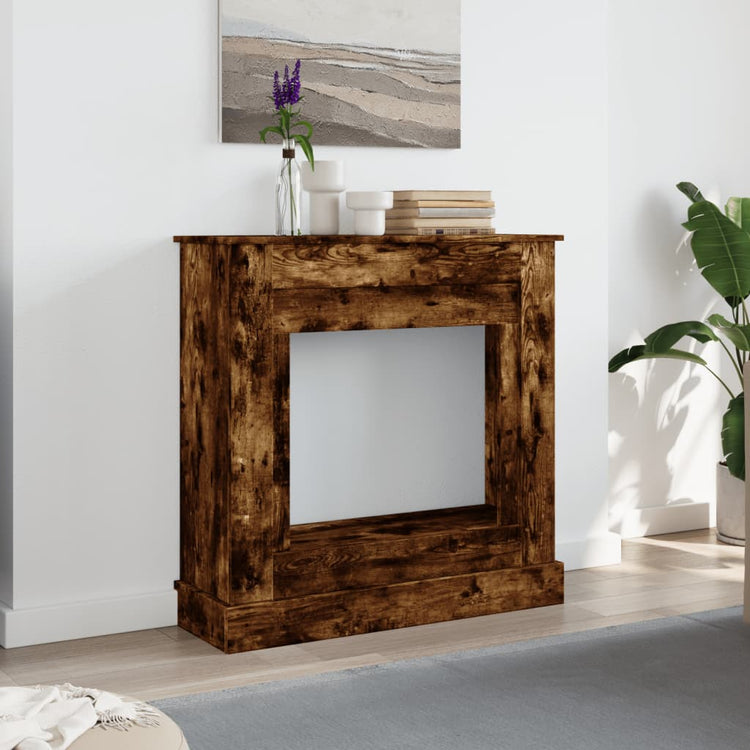 Vidaxx Kaminverkleidung 90x30x90 cm verarbeitetes Holz, Räuchereiche