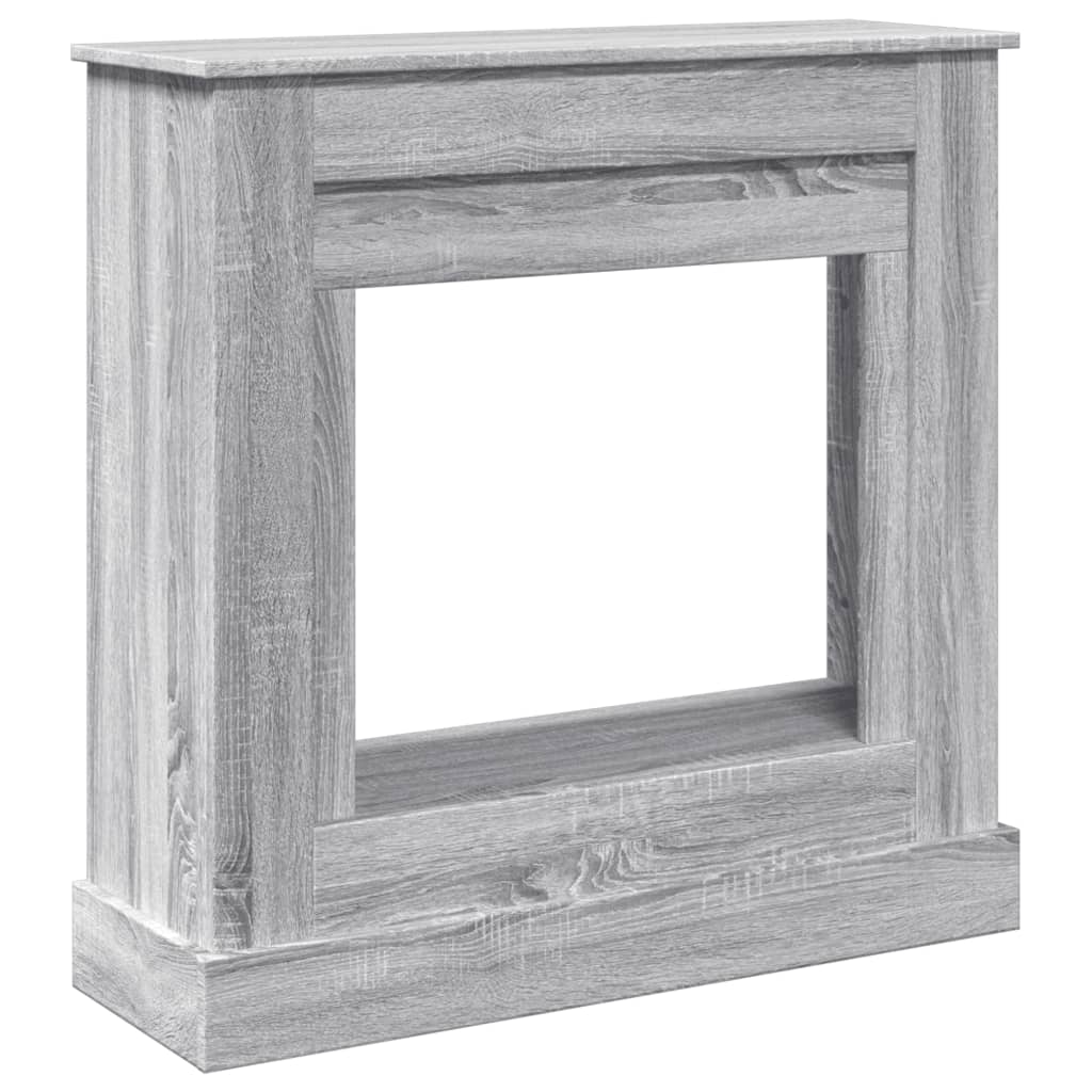 Vidaxx-Kaminverkleidung 90 x 30 x 90 cm, Holzwerkstoff, Farbe Sonoma-Eiche, Grau