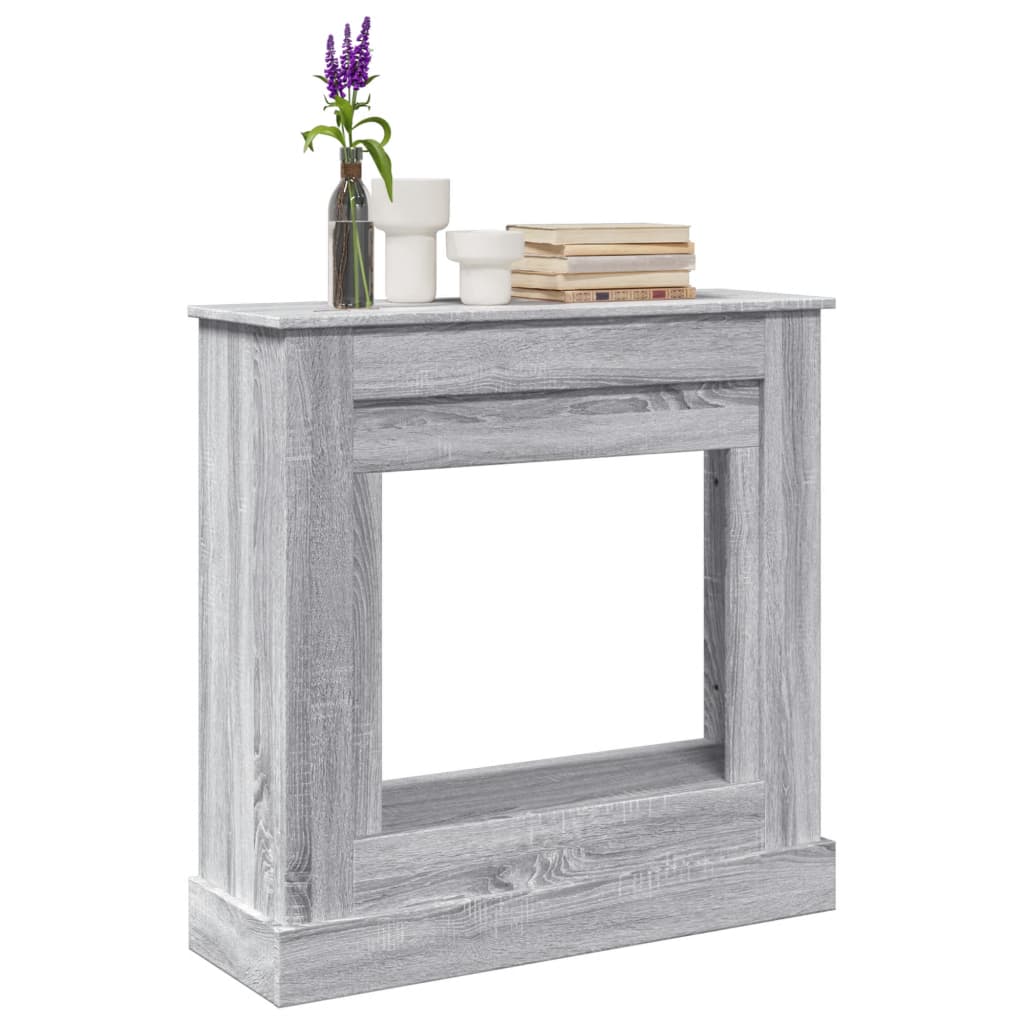 Vidaxx-Kaminverkleidung 90 x 30 x 90 cm, Holzwerkstoff, Farbe Sonoma-Eiche, Grau