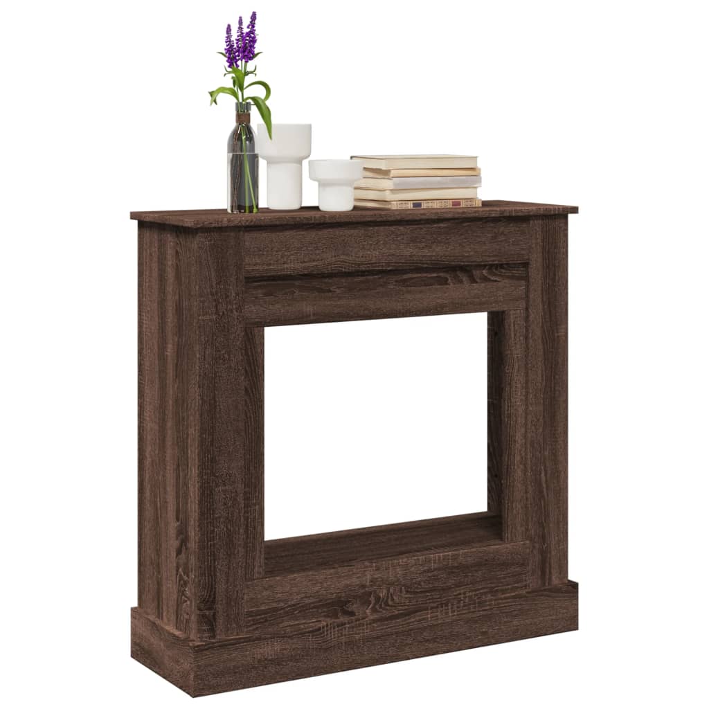 Vidaxx Kaminverkleidung 90x30x90 cm, Holzwerkstoff, braune Eiche