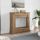 Vidaxx-Kaminverkleidung 90x30x90 cm, handgefertigtes Holz, handwerklich eichenfarben