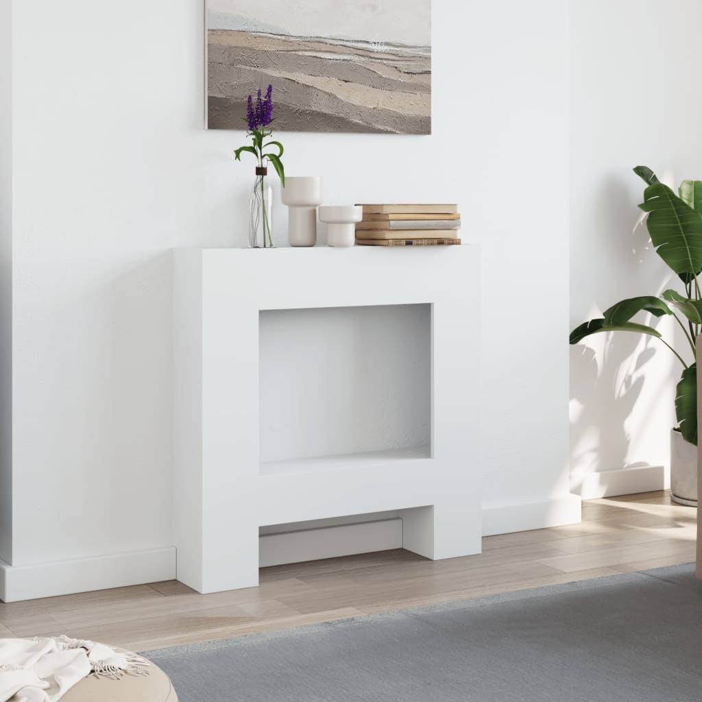 Vidaxx Kaminverkleidung 81x18x82 cm Holzwerkstoff weiß