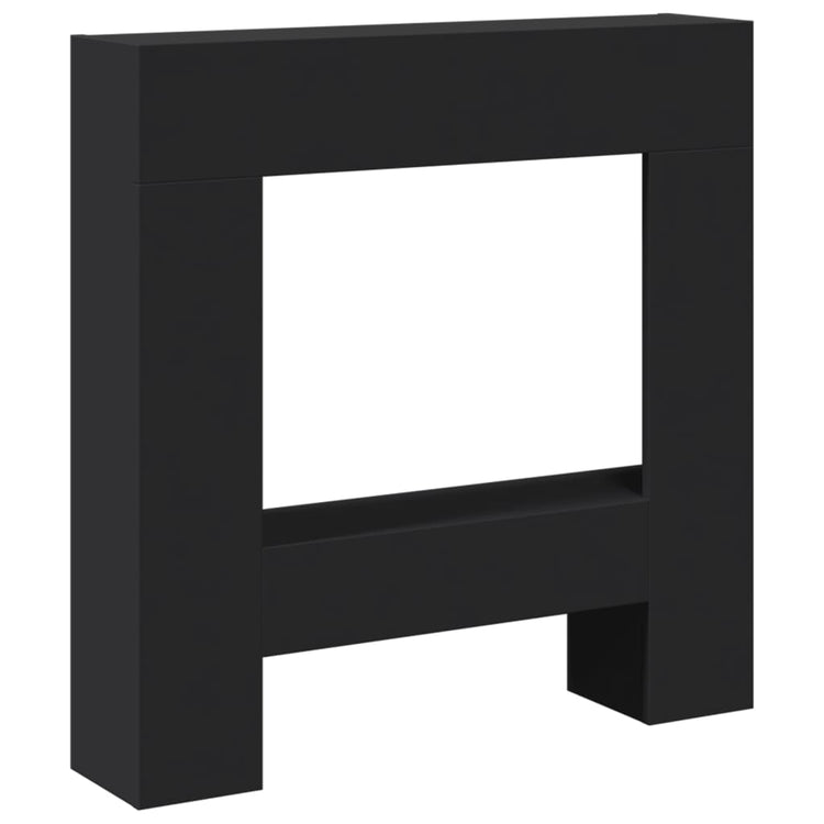 Vidaxl Hairstop 81x18x82 cm verarbeitetes Holz schwarz