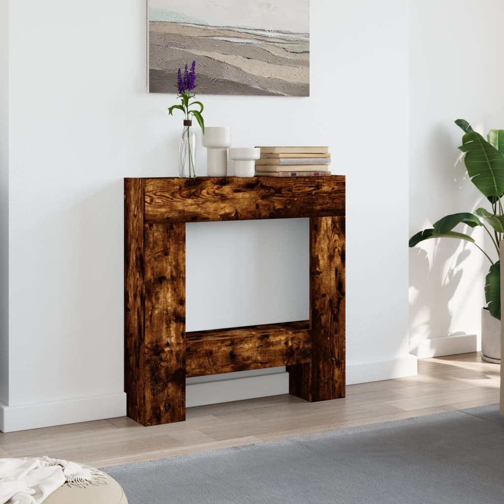 Vidaxx Kaminverkleidung 81x18x82 cm verarbeitetes Holz, Räuchereiche