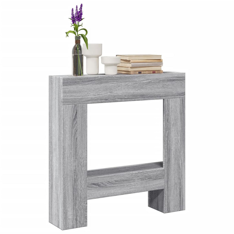 Vidaxl Hairstop 81x18x82 cm verarbeitetes Holzgrau Sonoma Eiche Farbe