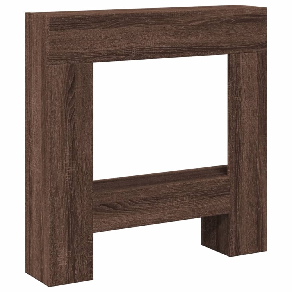 Vidaxl Hairstop 81x18x82 cm verarbeiteter Holzbraun -Eichen -Eichen