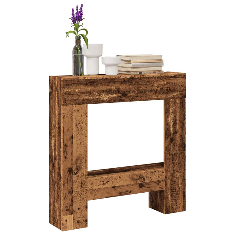 Vidaxx Kaminverkleidung 81x18x82 cm verarbeitetes Holz, altholzfarben