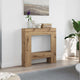 VidaXL Kaminverkleidung 81 x 18 x 82 cm, handgefertigtes Holz, handwerklich eichenfarben