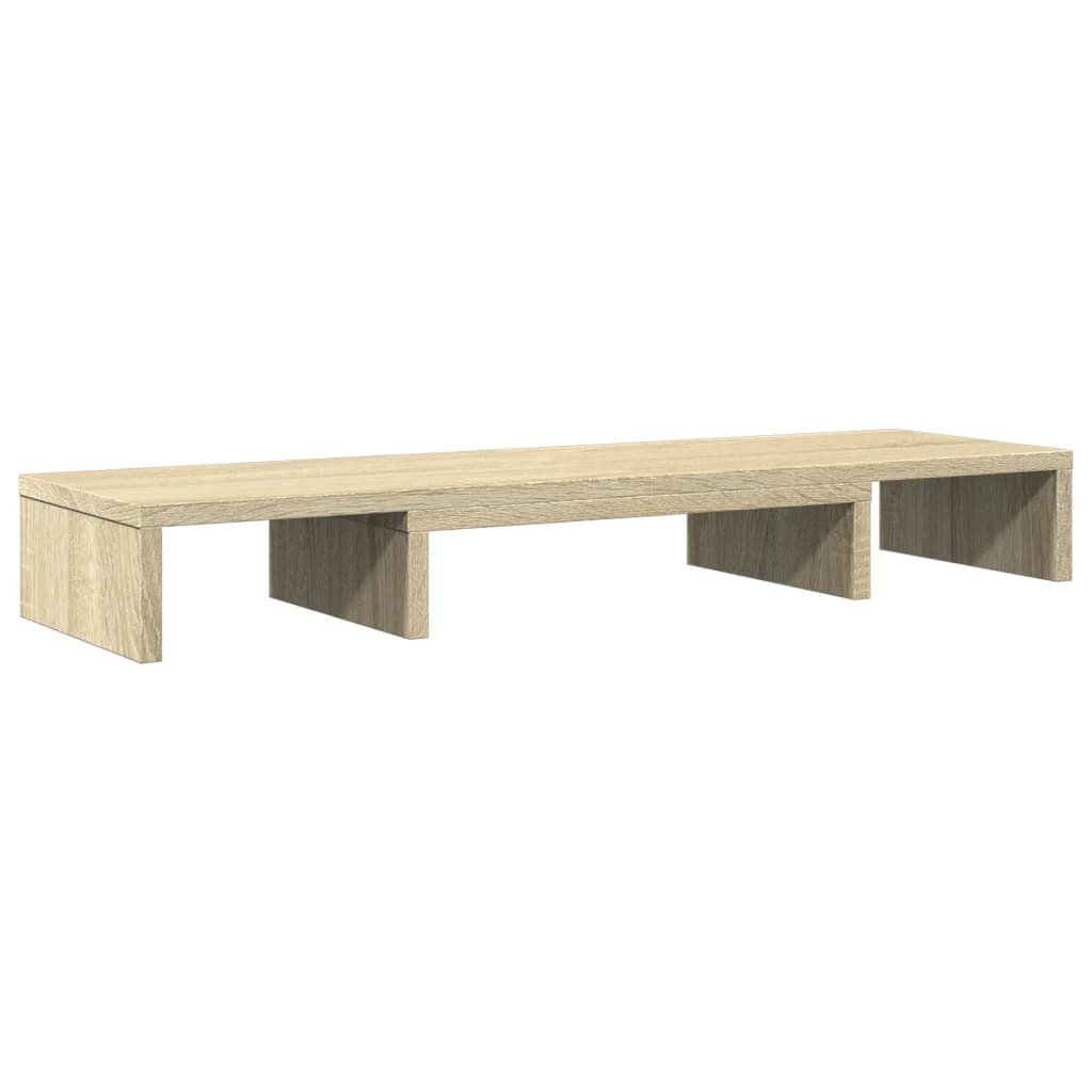 Vidaxl Monitor Standard einstellbar 80x24x10.5 cm Holz Sonoma Eiche