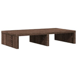 VIDAXL Monitor Standard 50x27x10 cm verarbeiteter Holzbraune -Eiche gefärbt - afbeelding 2