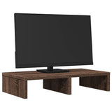 VIDAXL Monitor Standard 50x27x10 cm verarbeiteter Holzbraune -Eiche gefärbt - afbeelding 3