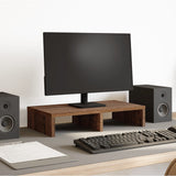 VIDAXL Monitor Standard 50x27x10 cm verarbeiteter Holzbraune -Eiche gefärbt - afbeelding 1
