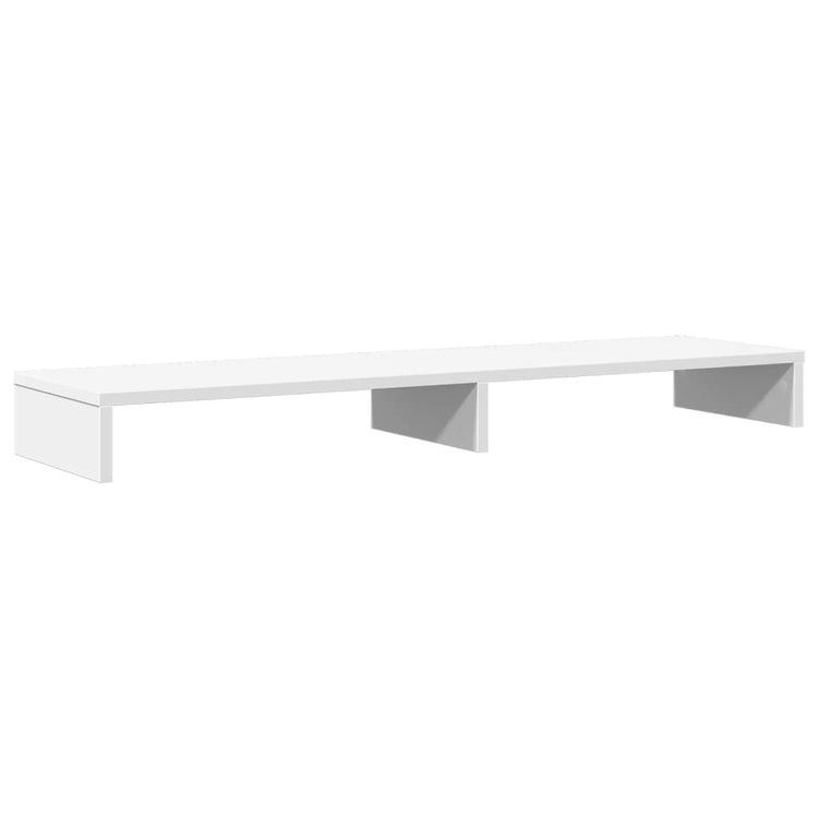 Vidaxl Monitor Standard 100x27x10 cm verarbeitetes Holz weiß