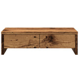 Vidaxl Monitor -Ständer mit Schubladen 50x27x15 cm verarbeitetes Holz altes Holz - afbeelding 3