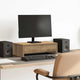Vidaxxl Monitorständer mit Schubladen 50x27x15 cm Holz handwerkliche Eiche