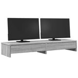 Vidaxl Monitor -Ständer mit Schubladen 100x27x15 cm Holzgrau Sonoma Eiche - afbeelding 3