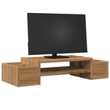 Vidaxl Monitor Stand Speicherplatz 70x27x15 cm Holzhandwerker -Eiche - afbeelding 3