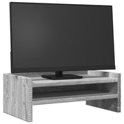 Vidaxl Monitor Stand 42x24x16 cm verarbeiteter Holzgrau Sonoma -Eiche - afbeelding 3