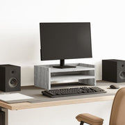 Vidaxl Monitor Stand 42x24x16 cm verarbeiteter Holzgrau Sonoma -Eiche - afbeelding 1