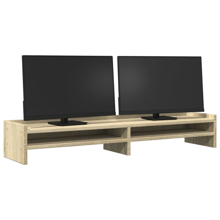 Vidaxl Monitor steht 100x24x16 cm verarbeitetes Holz Sonoma Eiche farbig
