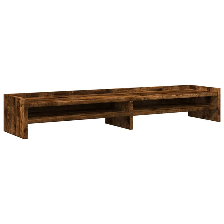 Vidaxl Monitor Standard 100x24x16 cm verarbeiteter Holzgeräuchchen -Eichefarbe