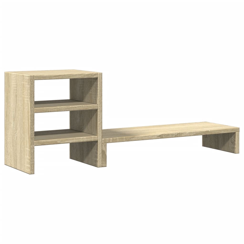 Vidaxl Monitor-Stand mit Schreibtisch-Organizer verarbeitete Holz Sonoma Oak