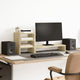Vidaxl Monitor-Stand mit Schreibtisch-Organizer verarbeitete Holz Sonoma Oak