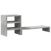 Vidaxl Monitor-Stand mit Schreibtischorganisator bearbeitete Holzbetongrijs - afbeelding 2
