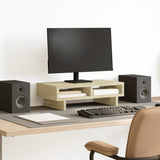 Vidaxl Monitor steht 50x27x15 cm verarbeitetes Holz Sonoma Eiche farbig - afbeelding 1