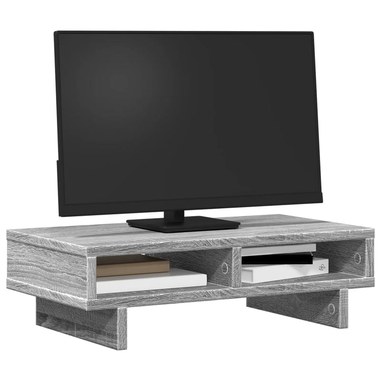 Vidaxl Monitor steht 50x27x15 cm verarbeiteter Holzgrau Sonoma -Eiche