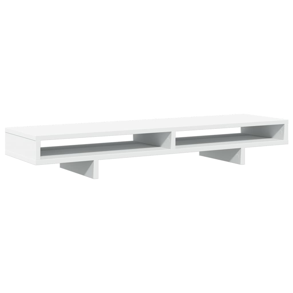 Vidaxl Monitor Standard 100x27x15 cm verarbeitetes Holz weiß