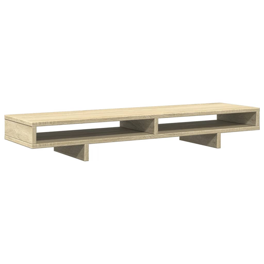 Vidaxl Monitor Standard 100x27x15 cm verarbeitetes Holz Sonoma Eiche -Colored
