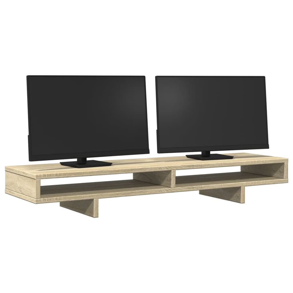 Vidaxl Monitor Standard 100x27x15 cm verarbeitetes Holz Sonoma Eiche -Colored