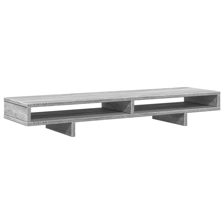 Vidaxl Monitor Standard 100x27x15 cm verarbeiteter Holzgrau Sonoma Eiche