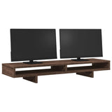 Vidaxl Monitor Standard 100x27x15 cm verarbeiteter Holzbraune -Eichefarbe - afbeelding 3